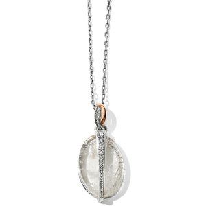 Neptune's Rings Oval Crystal Reversible Necklace